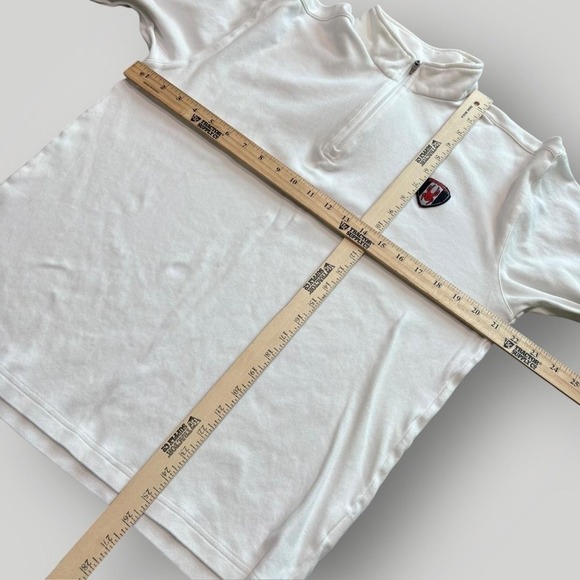 Spyder Pullover Mens Large White 1/4 Zip Long Sleeve Ski Base Layer Top Stretch - Picture 5 of 9